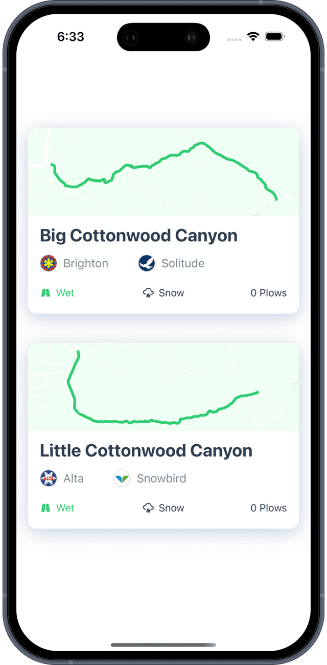 Ski Roads App